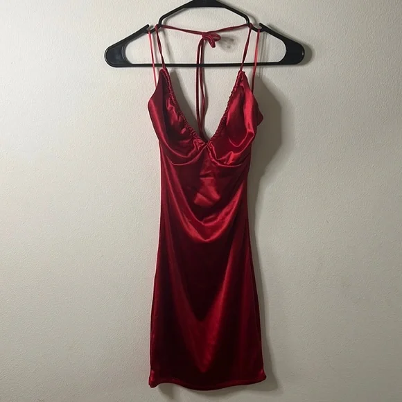 sequin club dress Red Mini Sequin Beaded Halter Dress for Women Sexy Sparkle Backless Mi   Divahotcouture